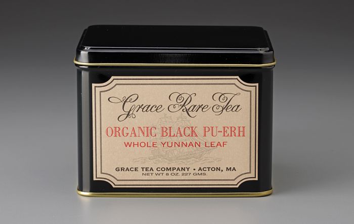 Organic Black Pu-erh, Whole Yunnan Leaf