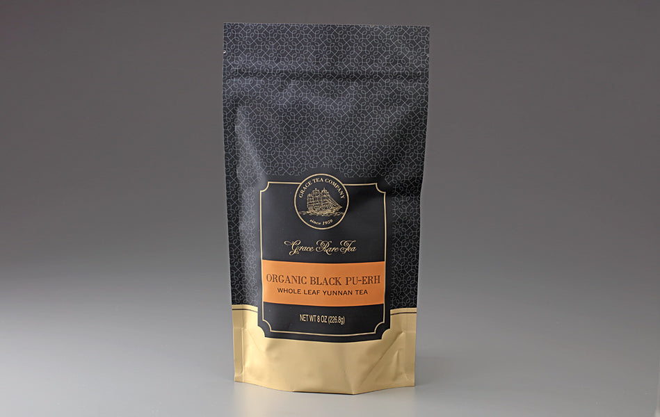 Organic Black Pu-erh, Whole Yunnan Leaf