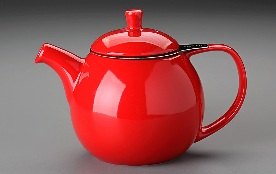 24 oz. For Life Curve Teapot (Red)